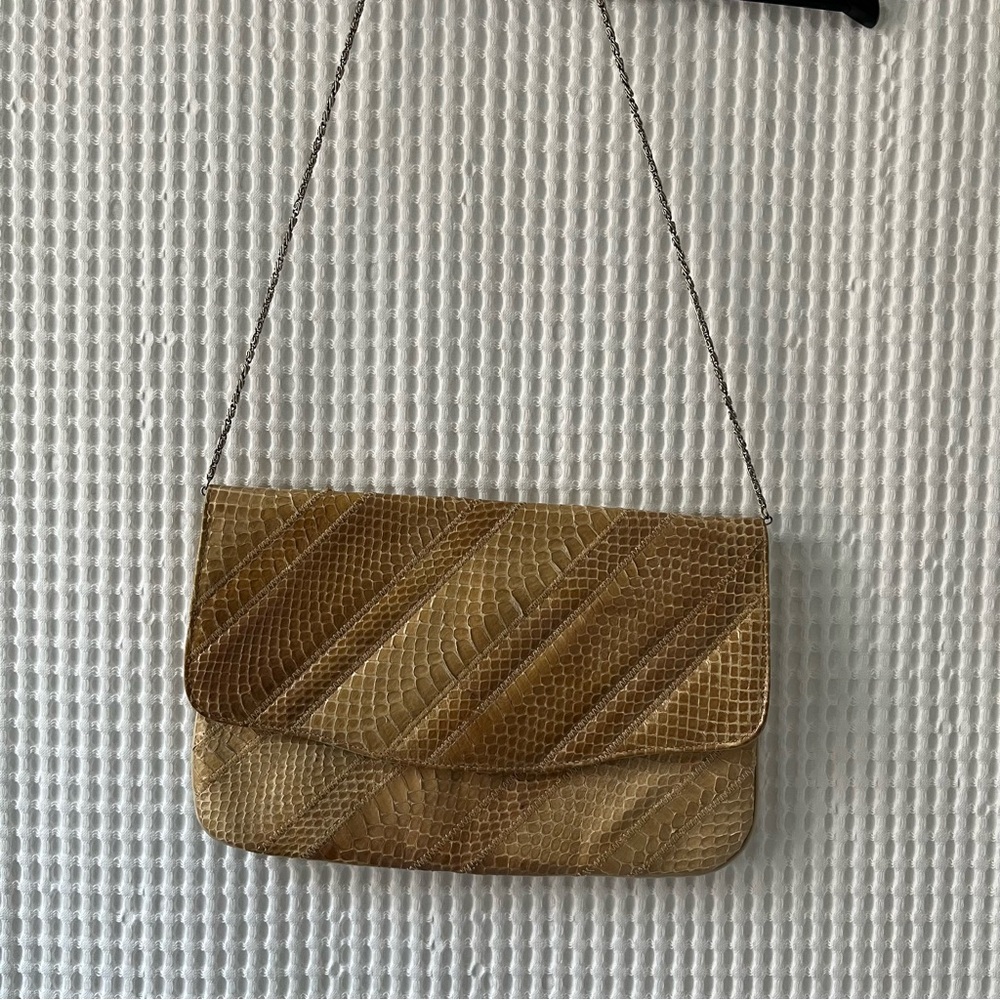 Varon snakeskin shoulder bag/clutch
